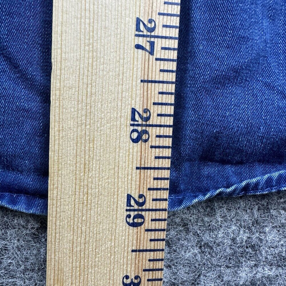 Vintage 90s Looney Tunes Shirt Men XS Blue Chambray Tweety Warner Bros Studio - Picture 14 of 14